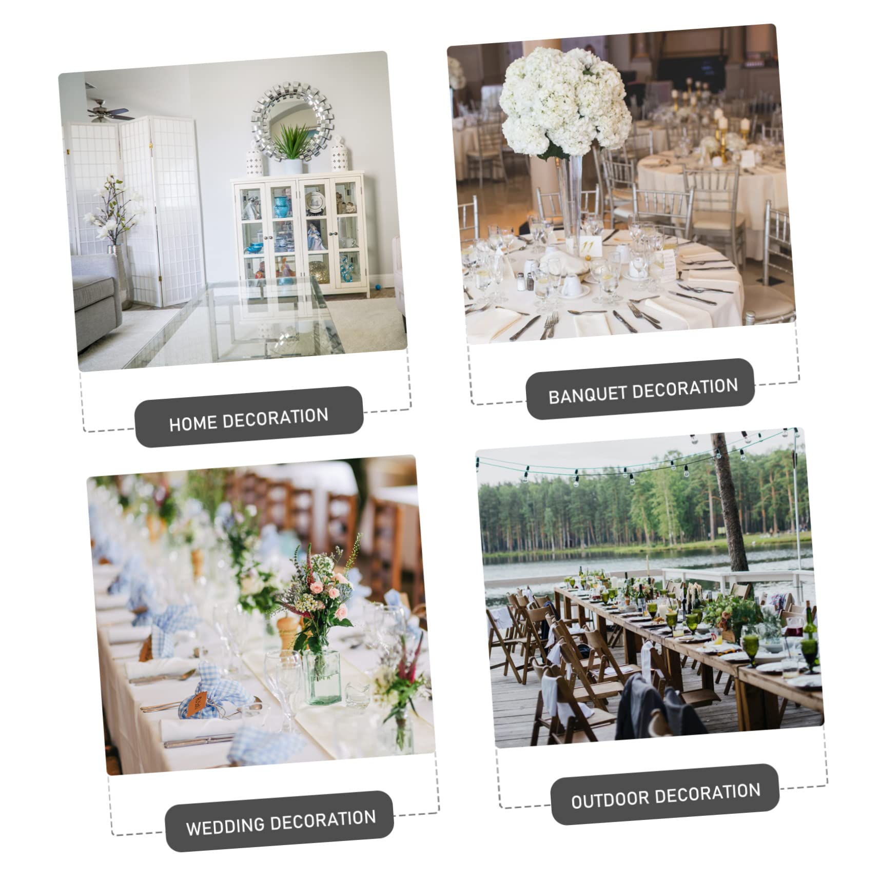 PRETYZOOM 10pcs Photo Holder Menu Sign Holder Note Card Holder Display Folder Handheld Metal, As Shown, 5x3.5cm - Image 4