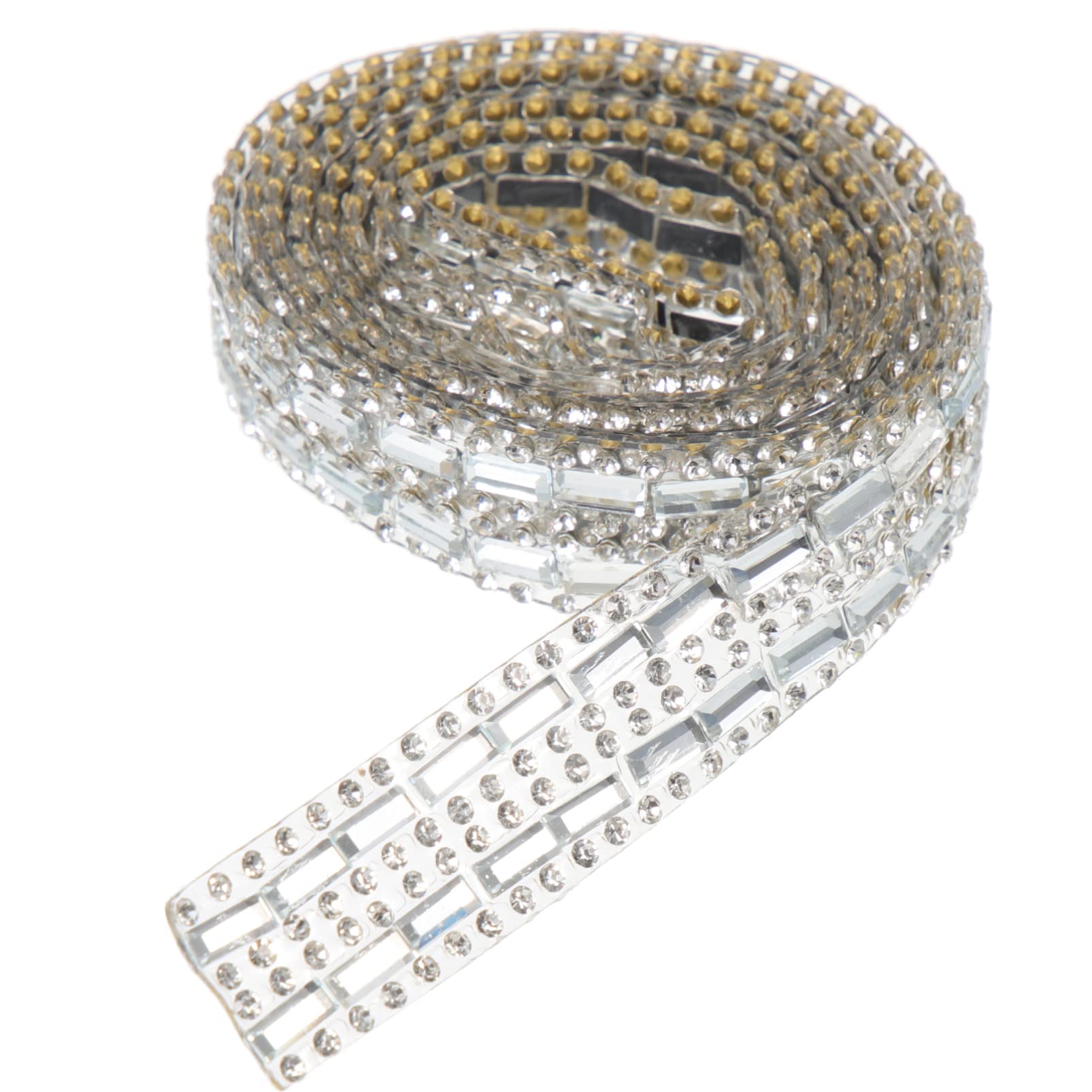 ACiyD Selbstklebendes Strassband Bling Diamond Ribbon Crystal Trim Roll Gem Sticker für DIY Art Crafts Auto Phone Wedding Dress Decoration
