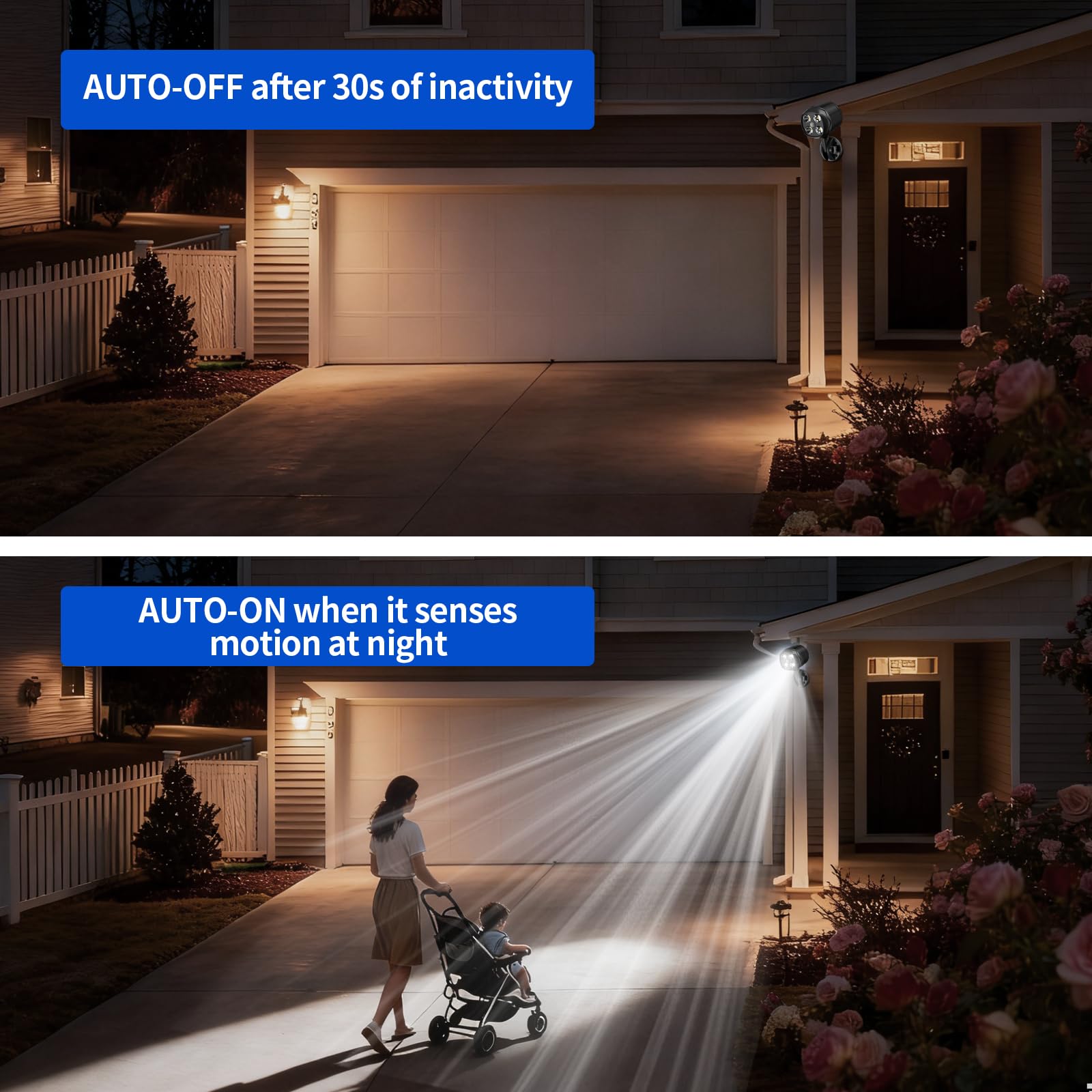 Snapklik.com : Ottymer Battery Operated Outdoor Motion Sensor Light ...