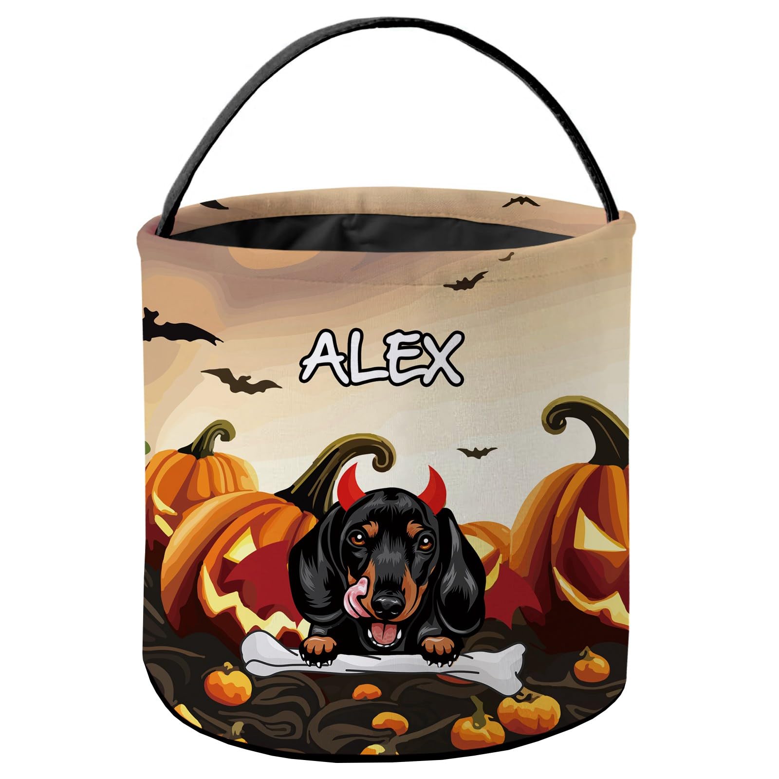 Amazon.com: KafePross Custom Halloween Trick or Treat Bag Devil