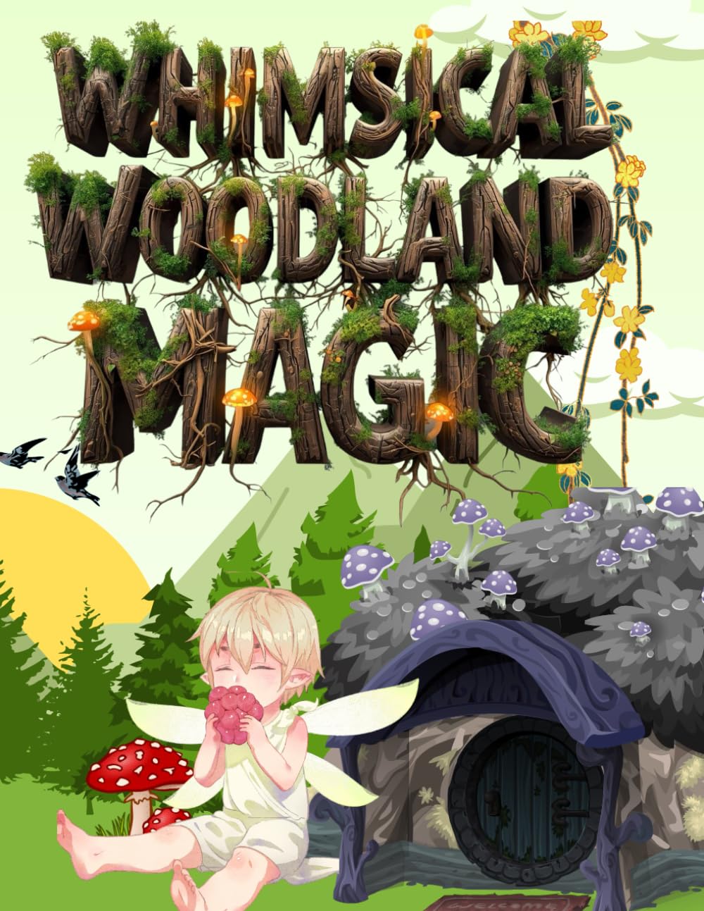Whimsical Woodland Magic: A Cottagecore & Fairy Forest Coloring Book