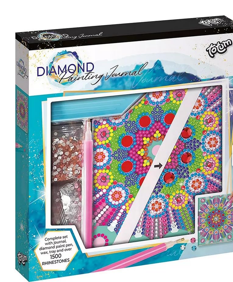 Totum Mandala/Kaleidoscope Diamond Painting Craft Set Notebook Colourful