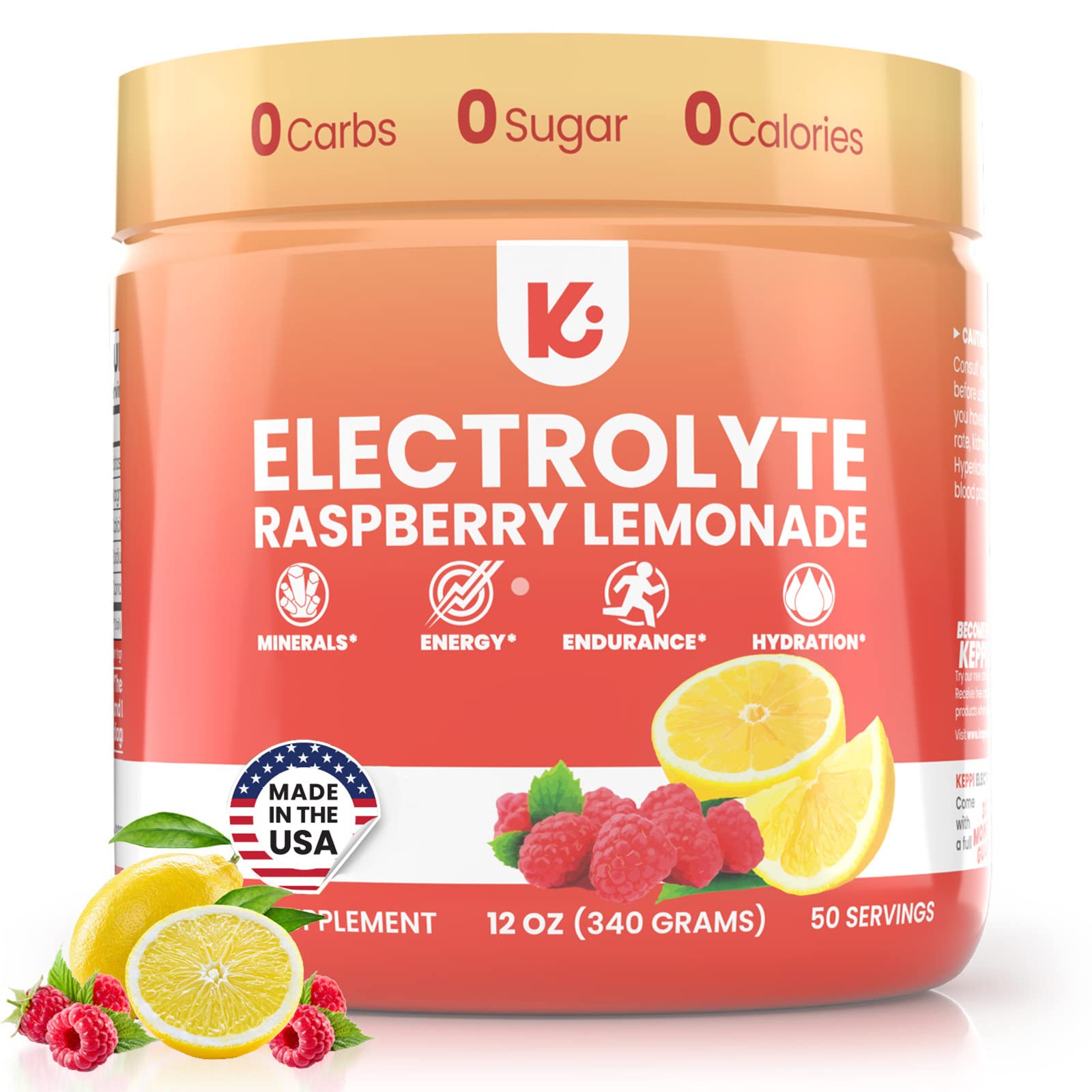 Buy Keppi Keto Electrolytes Powder No Sugar or Carbs Advanced