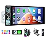 Wireless 6.9″ Car Stereo Head Unit — Wireless Apple CarPlay & Android Auto, Bluetooth 5.2, IPS Touchscreen, GPS Navigation, Backup Camera Included, Hands Free Calling, Mirror Link for Car Dashboard