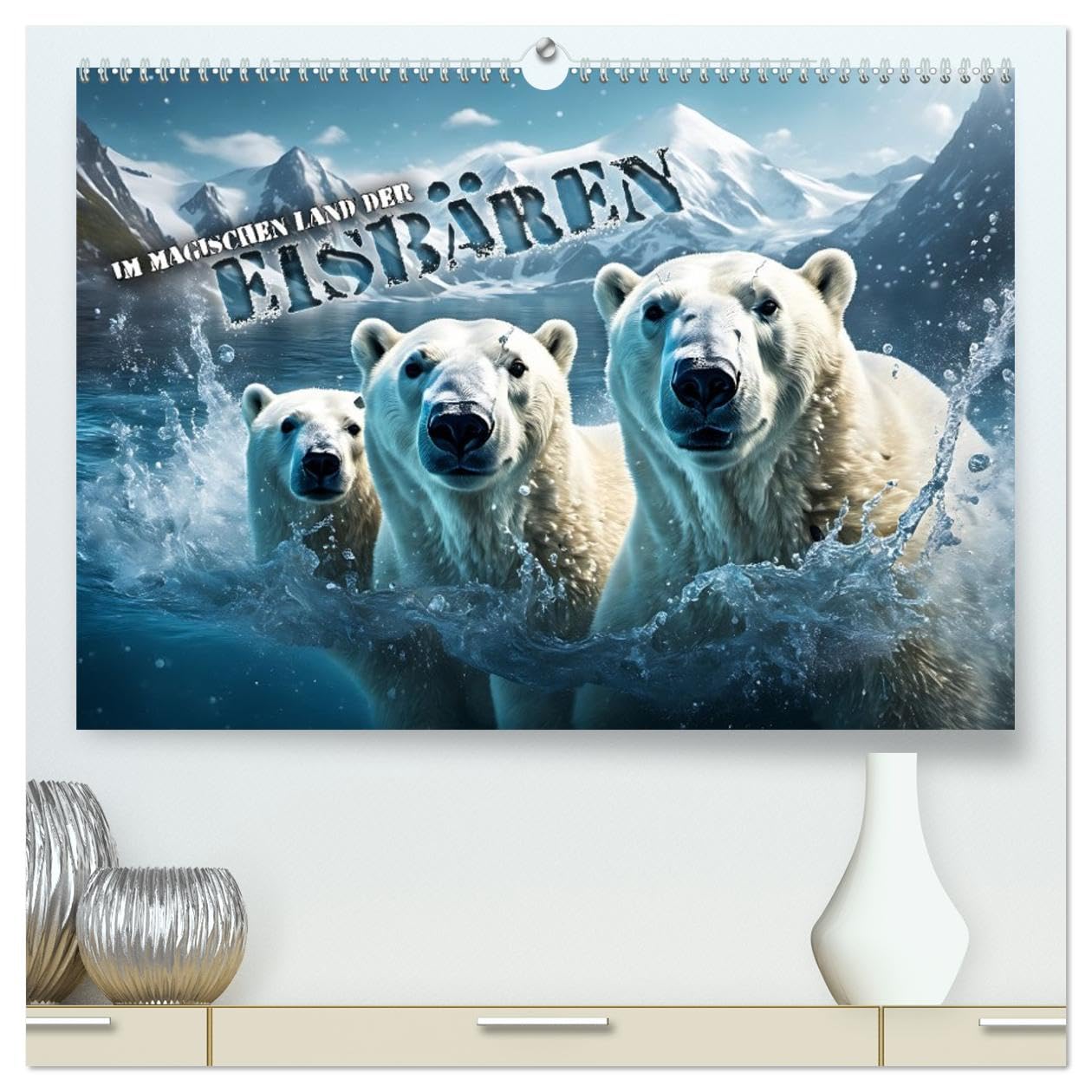 Im magischen Land der Eisbären (hochwertiger Premium Wandkalender 2026 DIN A2 quer), Kunstdruck in Hochglanz: Zauberhafte Bilder von Polarbären in ... Welt im ewigen Eis (CALVENDO Tiere)