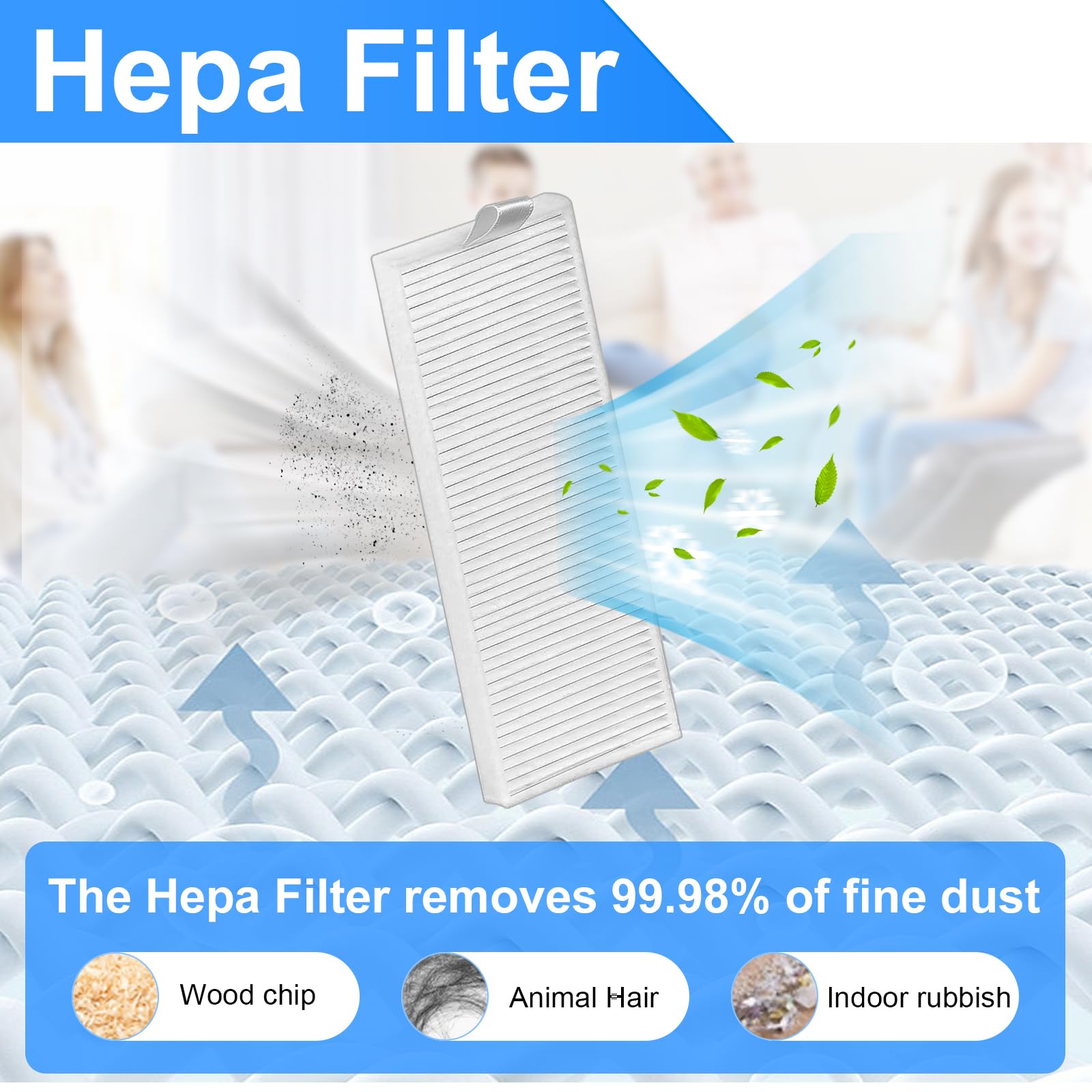 DianSung Accessoires Pour Lefant M210P M210 M210S M210B M213 M213S, Pour OKP Life K2 K3 K3A K4 K5 Robot Aspirateur Pièce De Rechange, 4 Chiffon + 4 Brosses Latérales + 4 Filtres