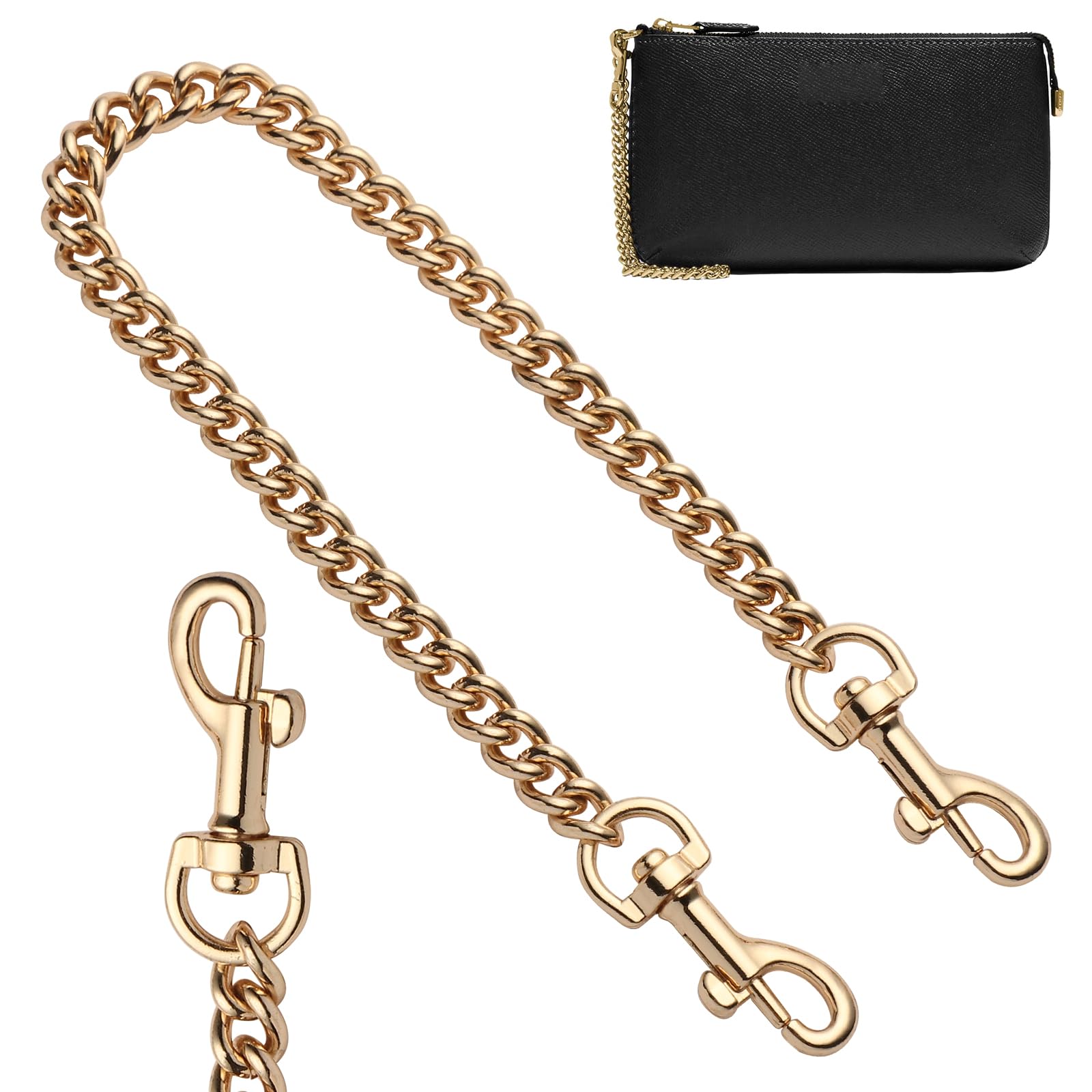 Gold Purse Chain Replacement Straps Compatible with Coach Handbags