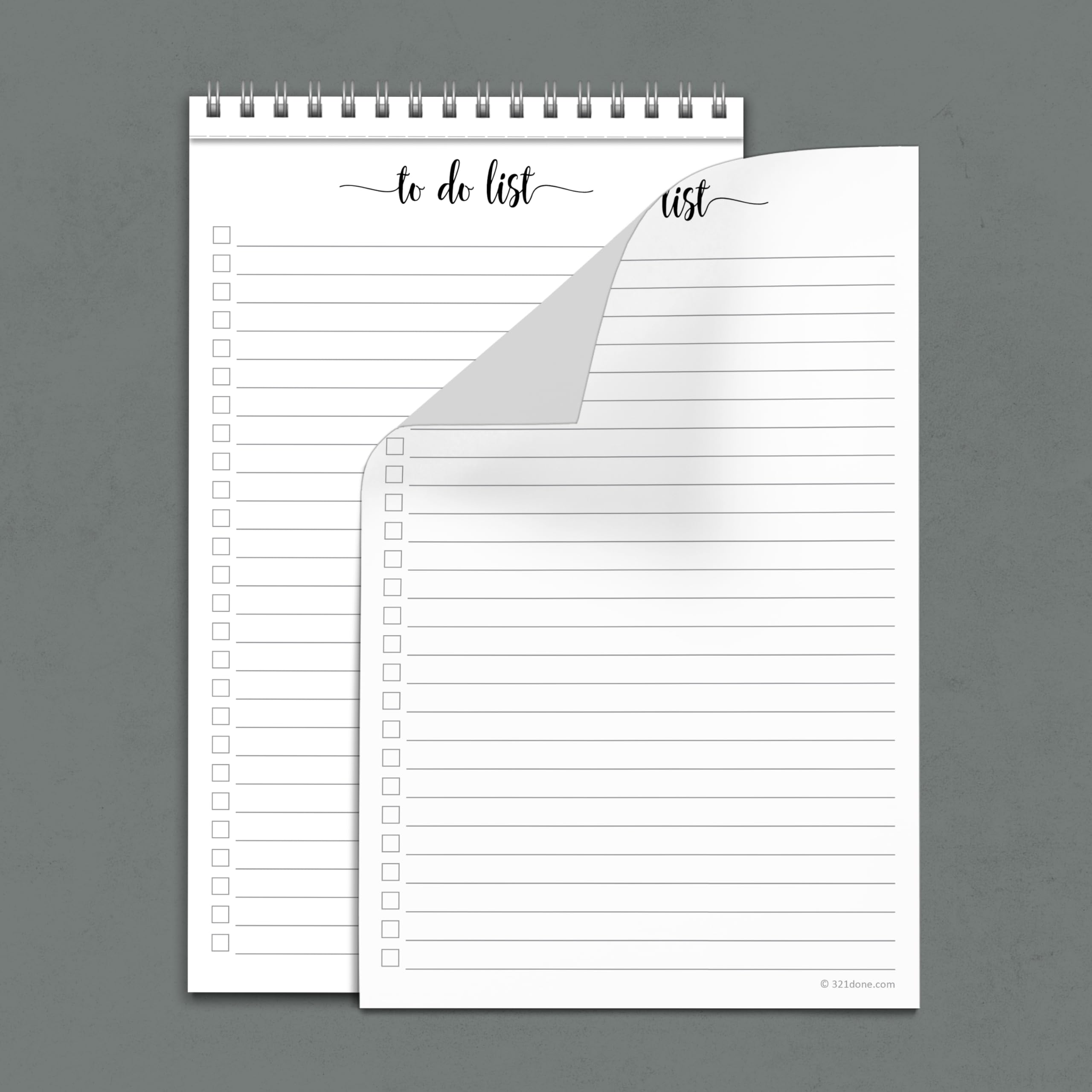 Snapklik.com : To Do List Notepad 5.5x8.5 Spiral - Made In USA, Simple ...