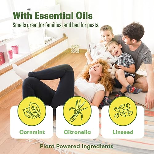 Miniatura 2 de BugMD Vamoose - Bolsas repelentes de roedores (1 paquete, 4 bolsas), ratas alimentadas por plantas, disuasorio de ratones para interiores