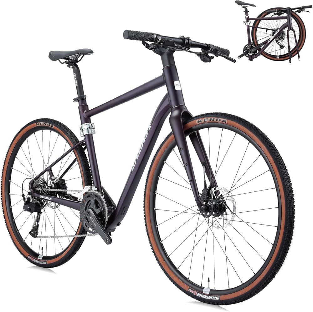 Amazon | 折りたたみ自転車 - CHANGE グラベルバイク 大人用 軽量