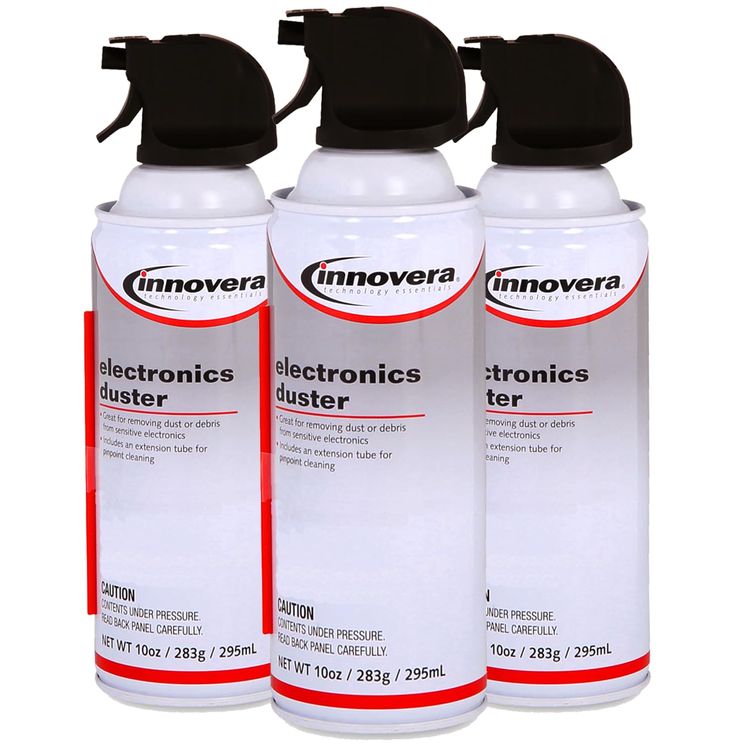 Innovera Canned Air Duster Cleaner, 10 Oz Can, 3 Pack