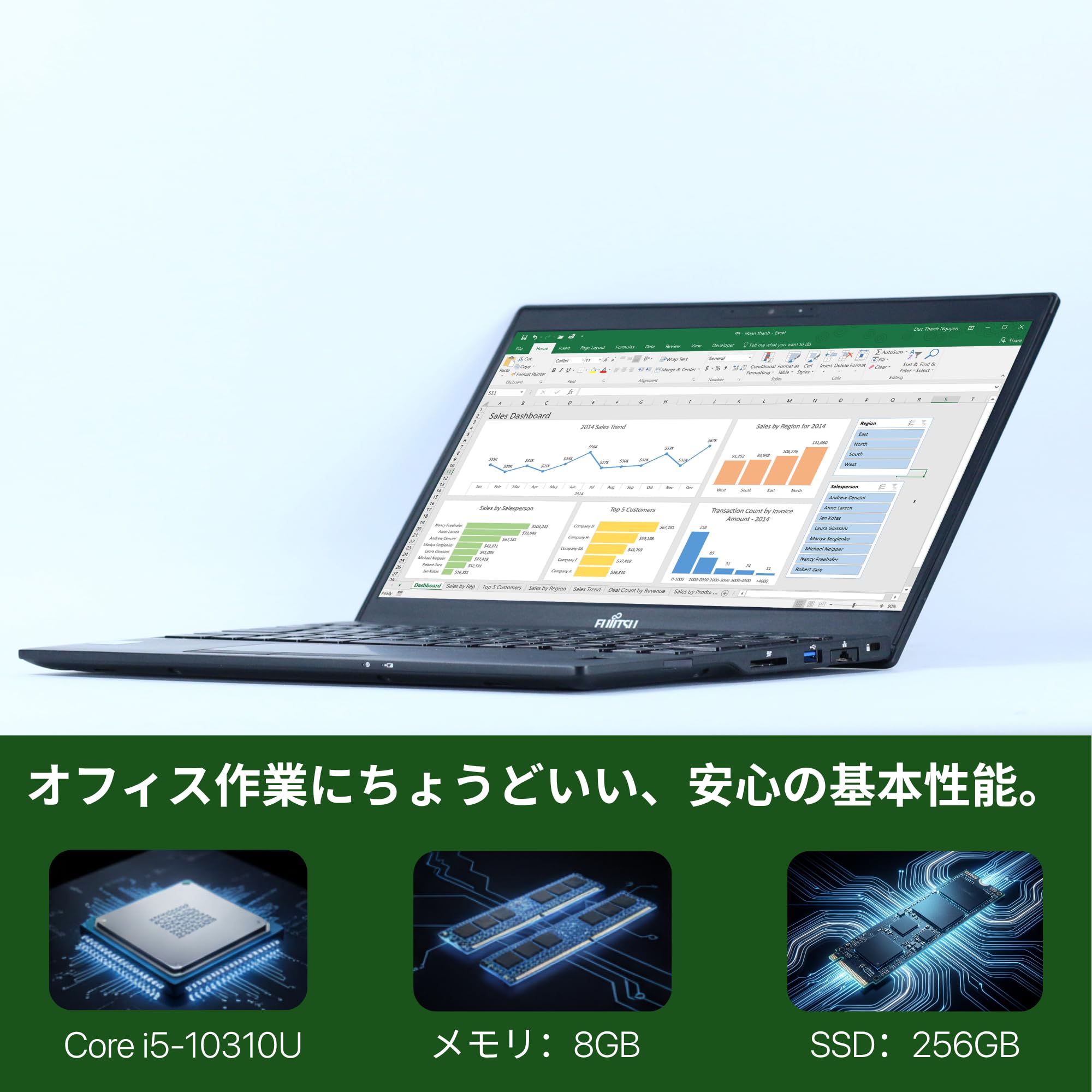 Amazon.co.jp: 【整備済み品】 富士通 LIFEBOOK U9310/D, i5-10310U