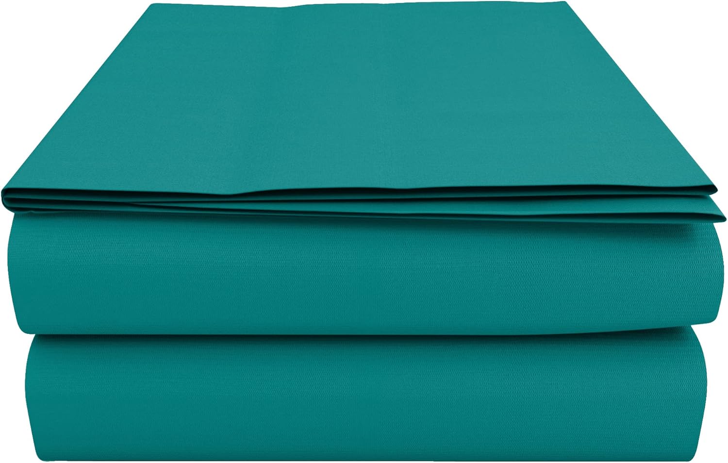 HOME ACE Teal Super King Flat Sheets 254CM x 290CM, Poly Cotton Flat Sheet Super King Size Bed