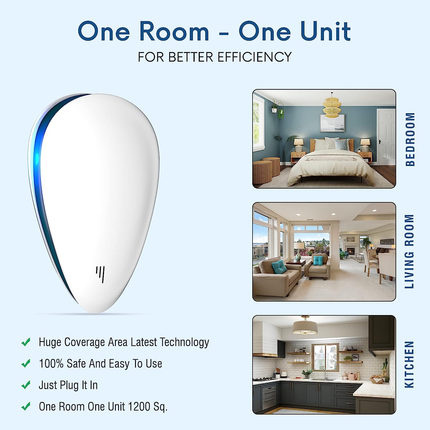 Noxuvo Ultrasonic Electric Pest Repellent Machine to Repel Lizard, Rat,Cockroach,Mosquito,Home Pest & Rodent Repelling Aid for Reject Ants for Reject Insect Mosquito Killer Machine(6) - Image 6 thumbnail