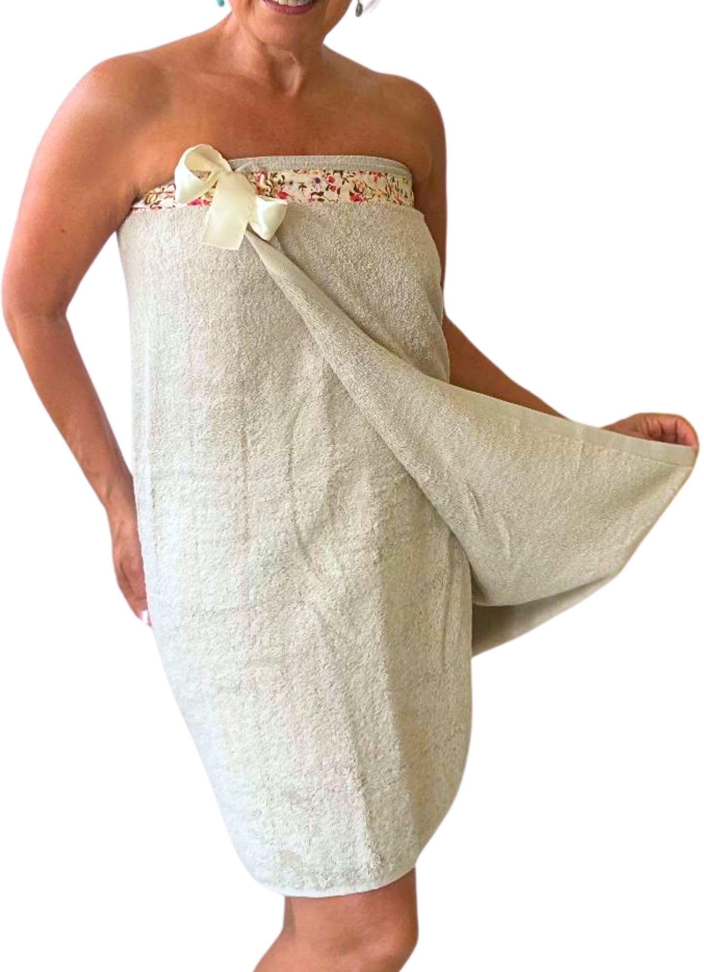 Amazon.com: UWRAPT Towel Wrap for Women – Tie Closure, No Hooks or