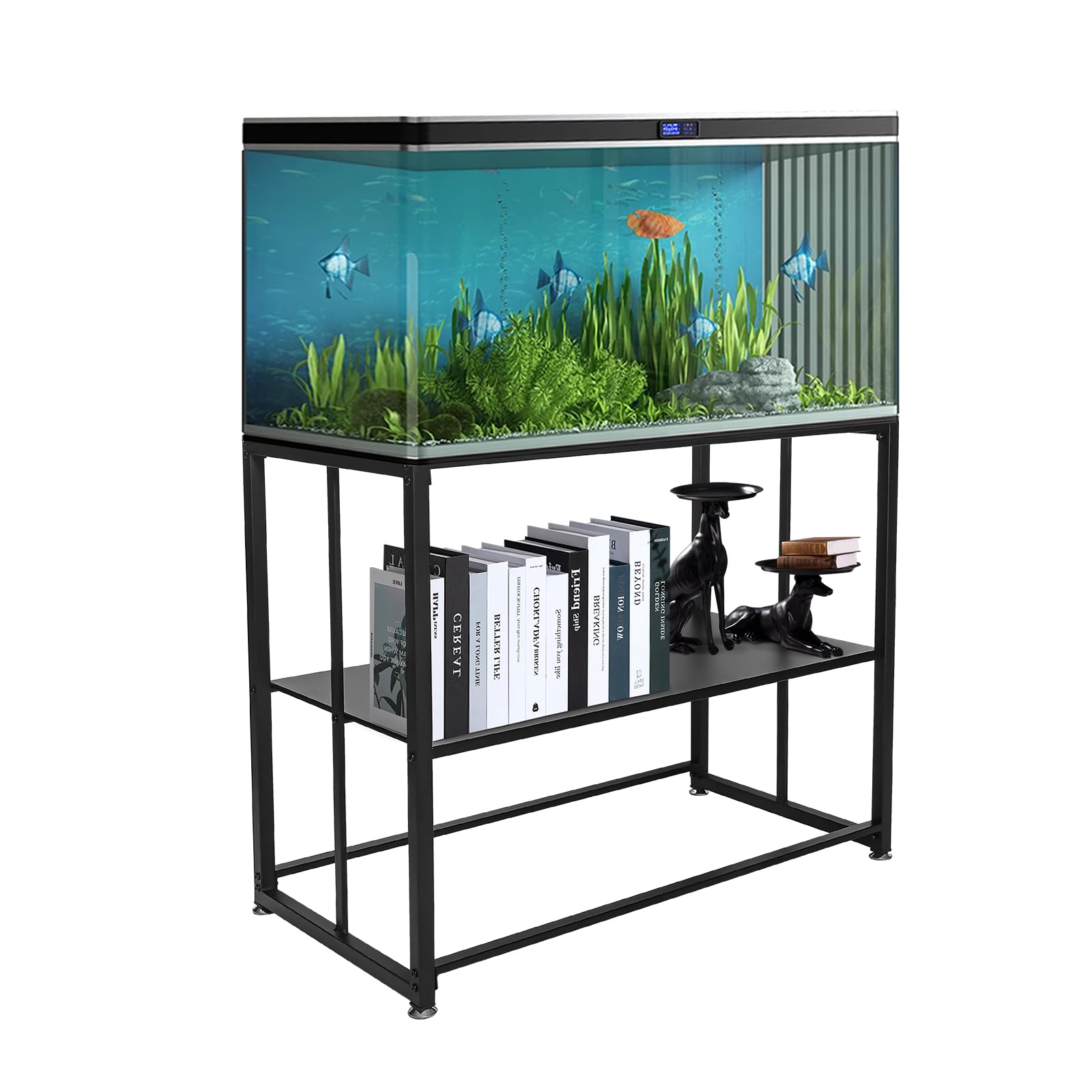 Nrspp Fish Tank Stand,Aquarium Stand for 40 Gallon, Metal Aquarium Stand with Storage Layer, Metal Aquarium Turtle Tank/Reptile Terrariums 36.9?Ç£x18.7?Ç¥x32?Çÿ?ÇÖ