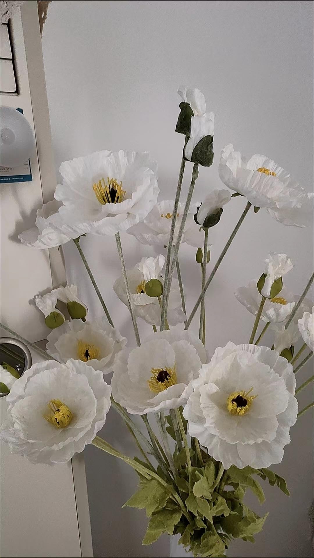 大型インテリア造花★値下げました。 Amazon｜造花 6本入 ひなげし Papaver rhoeas 花束 超大型サイズ