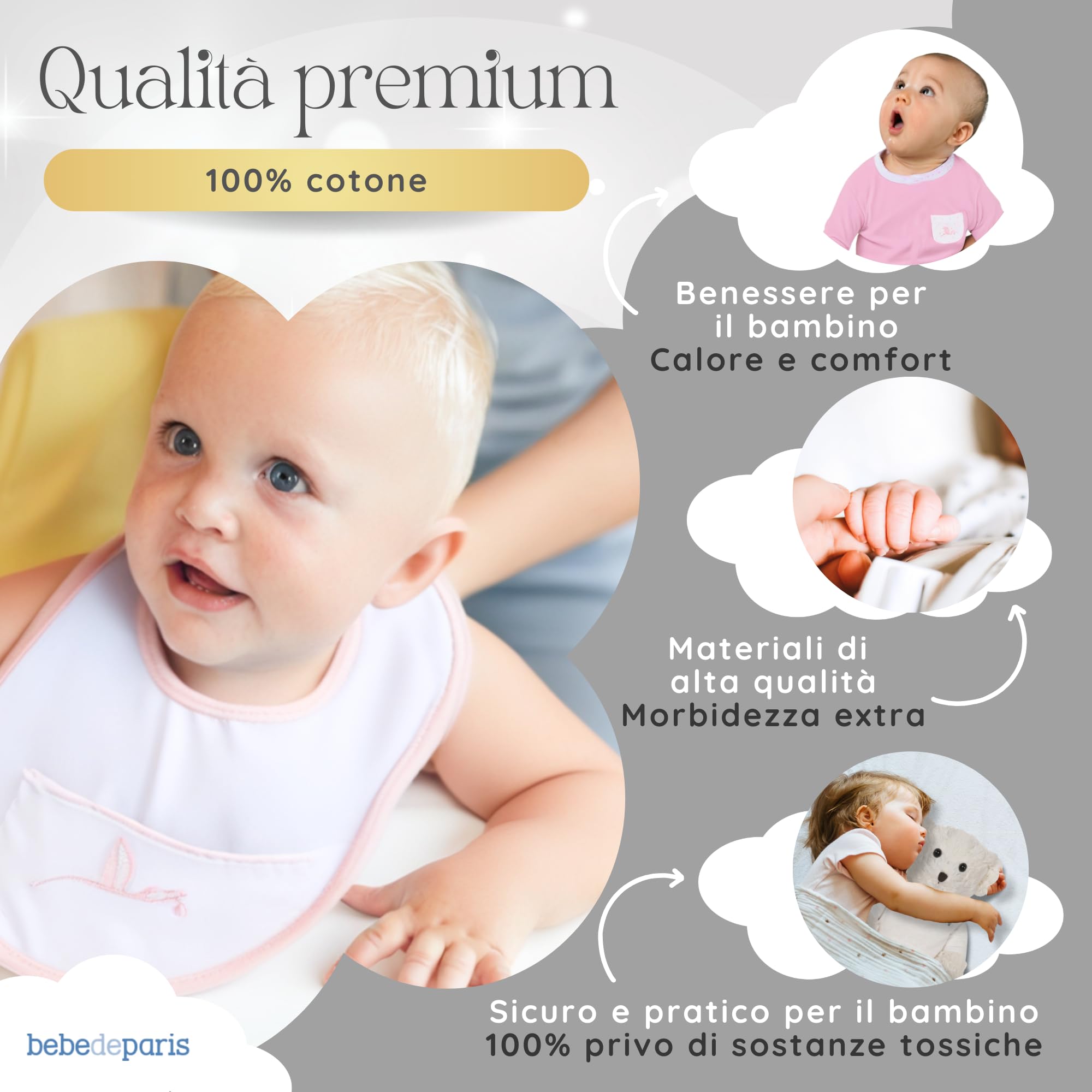 Regalo Neonato Maschio Femmina | Presentato in una scatola molto elegante | Regalo classico Completo per neonato dalla taglia 3 ai 6 mesi | (Rosa)