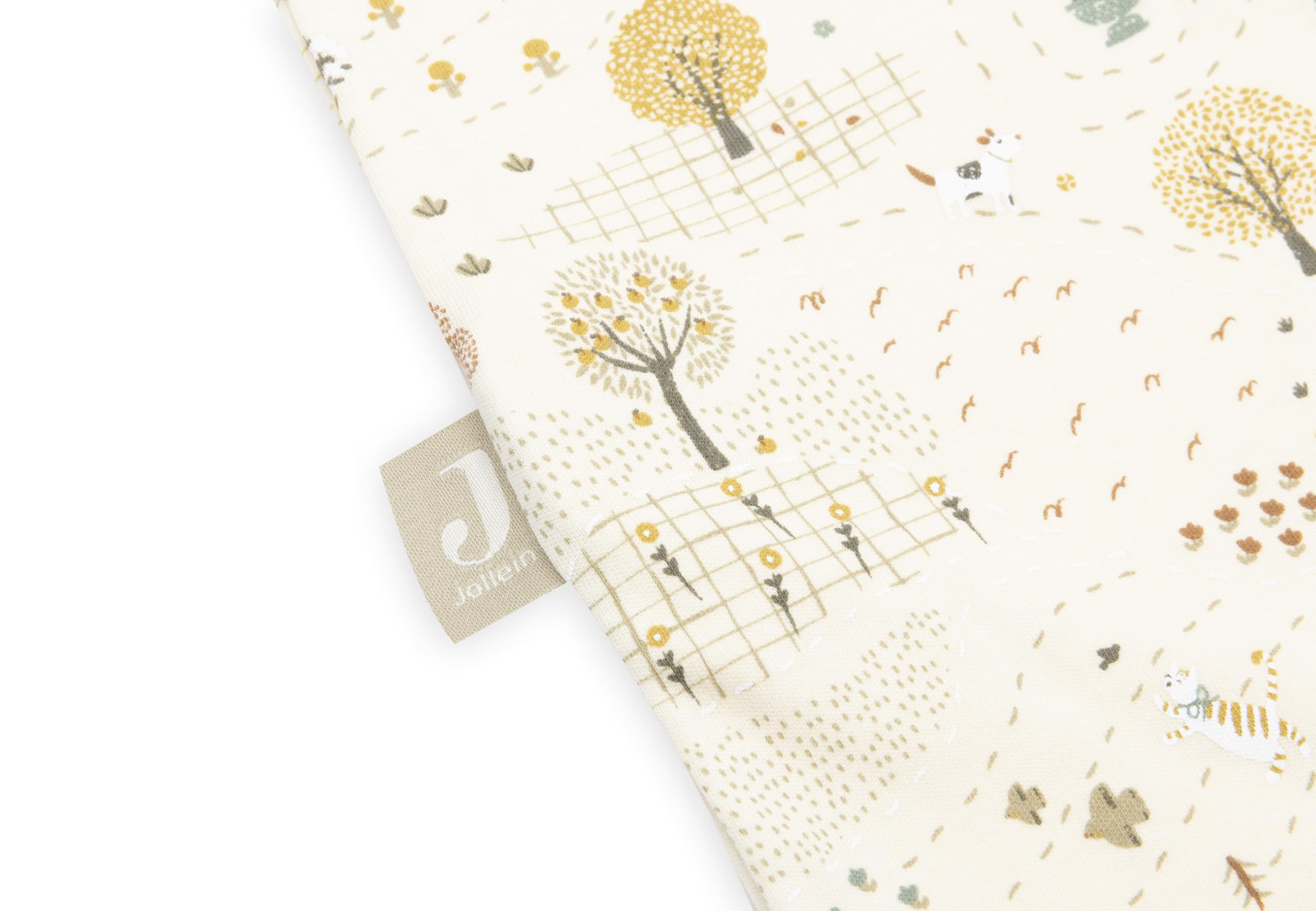 Jollein Gigoteuse bébé en jersey - 90 cm - Tiny Park - 100% coton - 0,5 TOG - gigoteuse d’été - avec fermeture éclair - certifiée OEKO-TEX