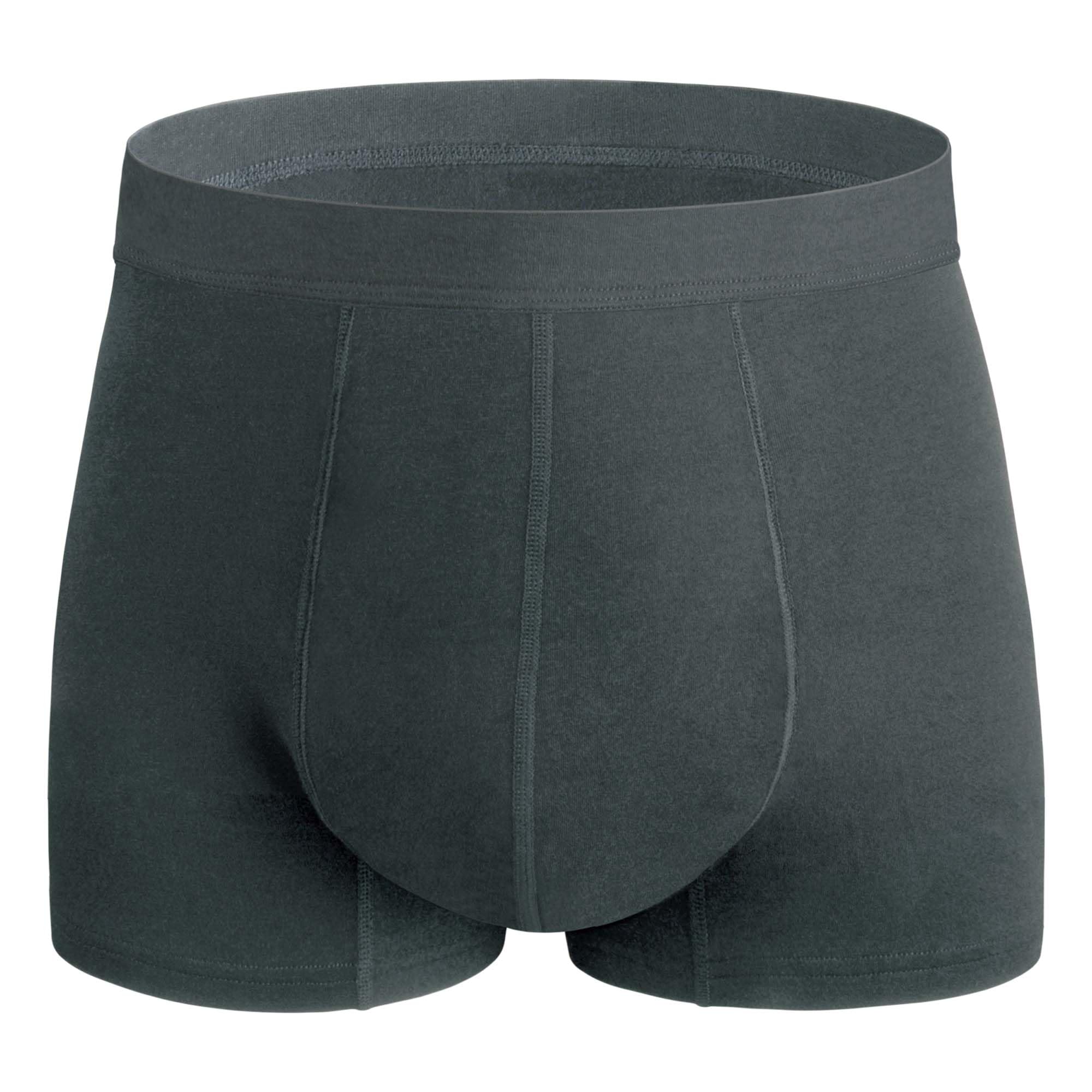 REELINDRY Washable Incontinence Underwear for Men, 2.3 oz Leak Proof Absorbent Protective Briefs for Bladder Control 1 Pack (Dark Gray, 2XL)