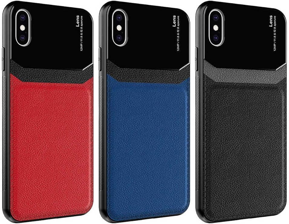 Hatreds Xiaomi Redmi Note 9S Kılıf Derili Dizayn Yeni Tasarım Soft Elde Kaymayan Kılıf Kırmızı
