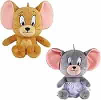 Zgwafdww Tom-Cat with Jerry-Mouse Stuffed Plush Toy 7in