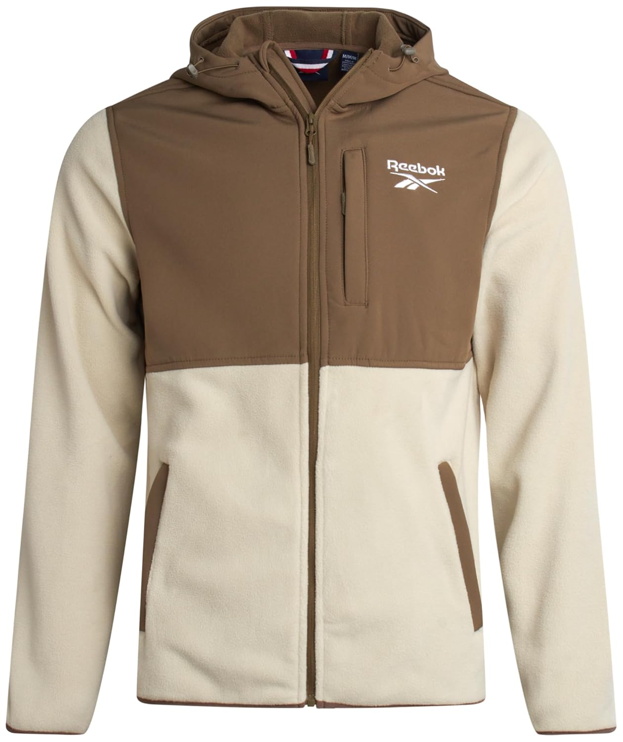 Reebok Jaqueta masculina – jaqueta de moletom de lã polar – casaco leve para homens (M-2GG)