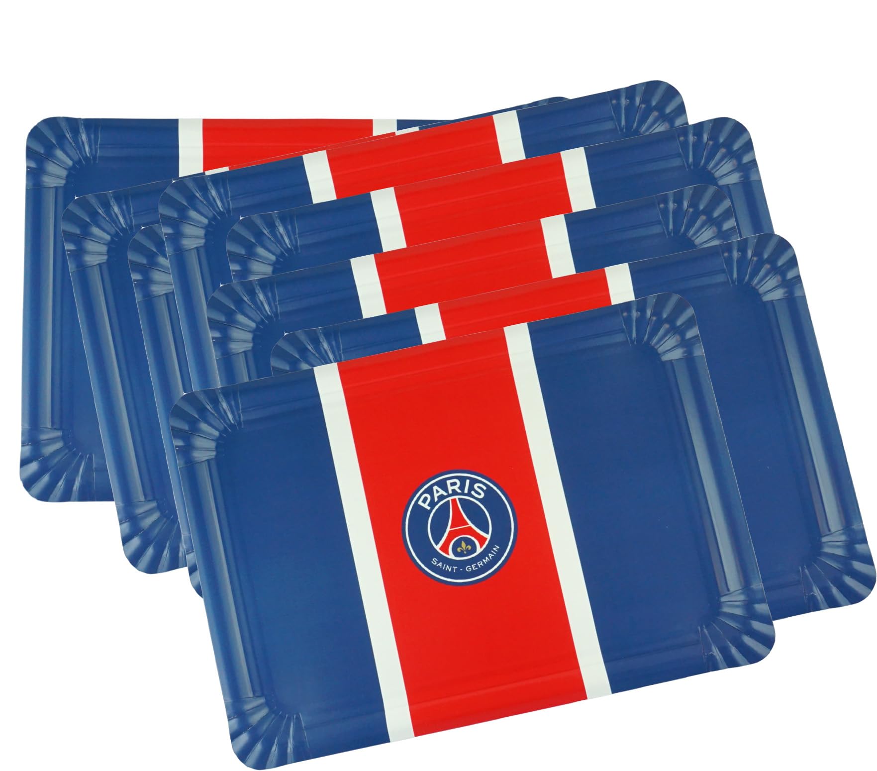 PSG 8 x Plateau cartonné Collection Officielle Paris Saint Germain - 34 x 24 cm