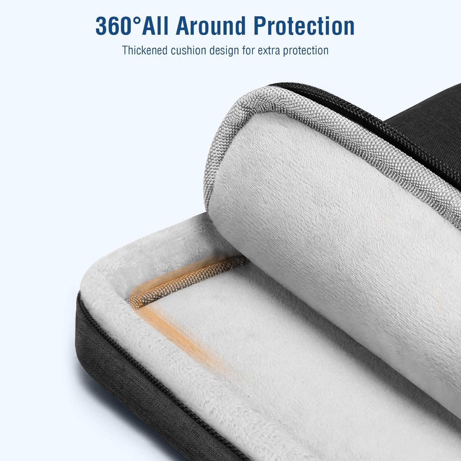 MOSISO Compatible with MacBook Air 13 inch Case 2026-2022 M4 A3240 M3 A3113 M2 A2681, Plastic Hard Case&Sleeve Bag with Pockets&Keyboard Skin&Webcam Cover&Screen Film for MacBook Air 13.6 inch, Black - Image 4