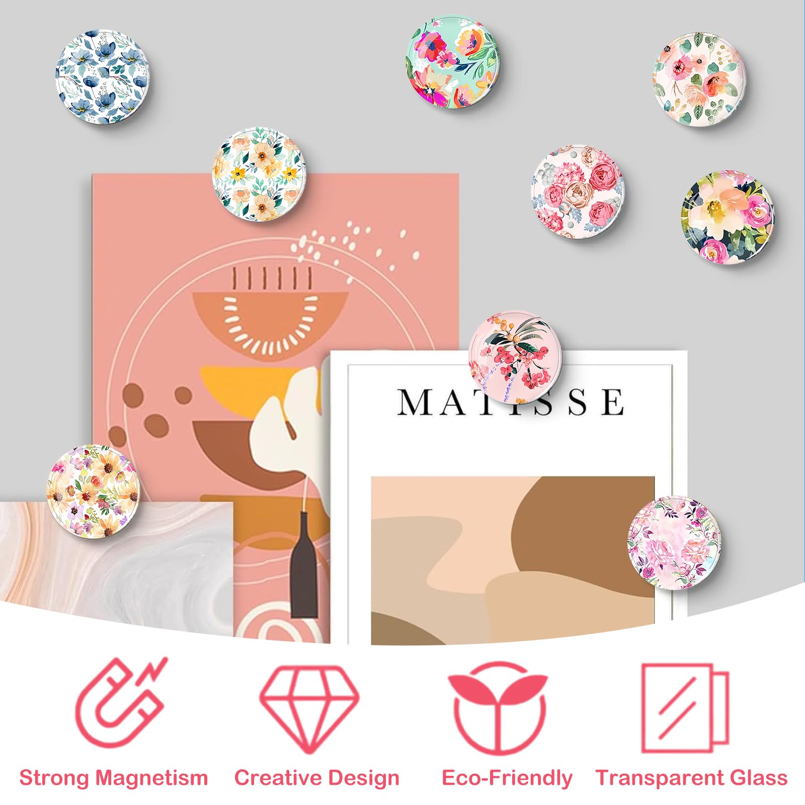 20 Pezzi Calamite da Frigo Magneti Frigorifero 3D Cristallo Bicchiere Frigo Magnete Calamita Magneti da Frigo Decorativi Magneti Frigo per Frigorifero e Lavagna Bianca - Unicorno