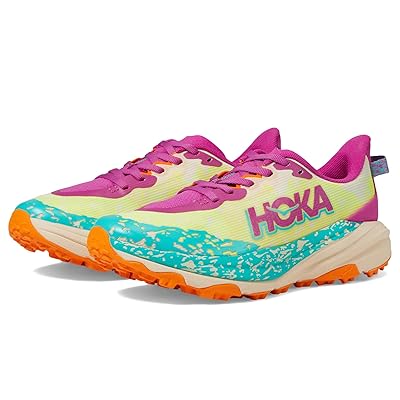 Hoka Kids Speedgoat 6 (Big Kid) Kids Shoes Fuchsia/Electric Aqua