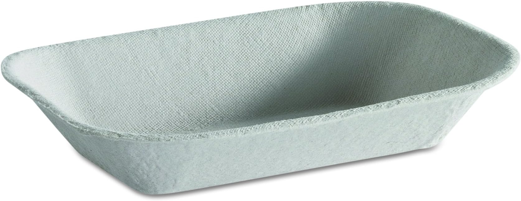 Chinet Savaday Molded Fiber Food Tray, 1-Compartment, 5 x 7, Beige, Paper, 250/Bag, 4 Bags/Carton