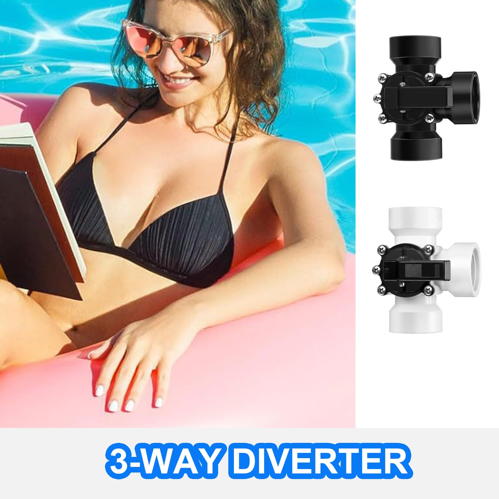 Adaptateur 3 voies pour valves de piscine - Accessoires de plomberie