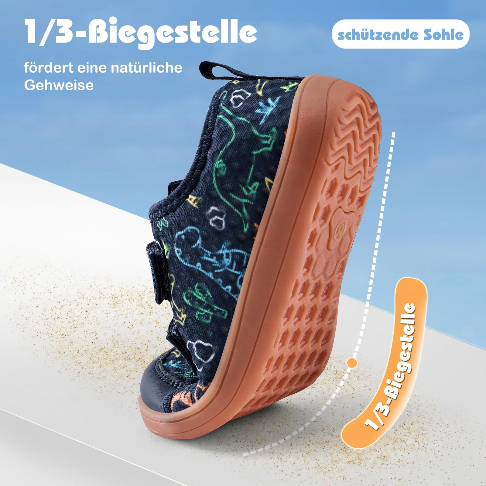 IceUnicorn Barfußschuhe Kinder Breite Minimalistische Aquaschuhe Traillaufschuhe