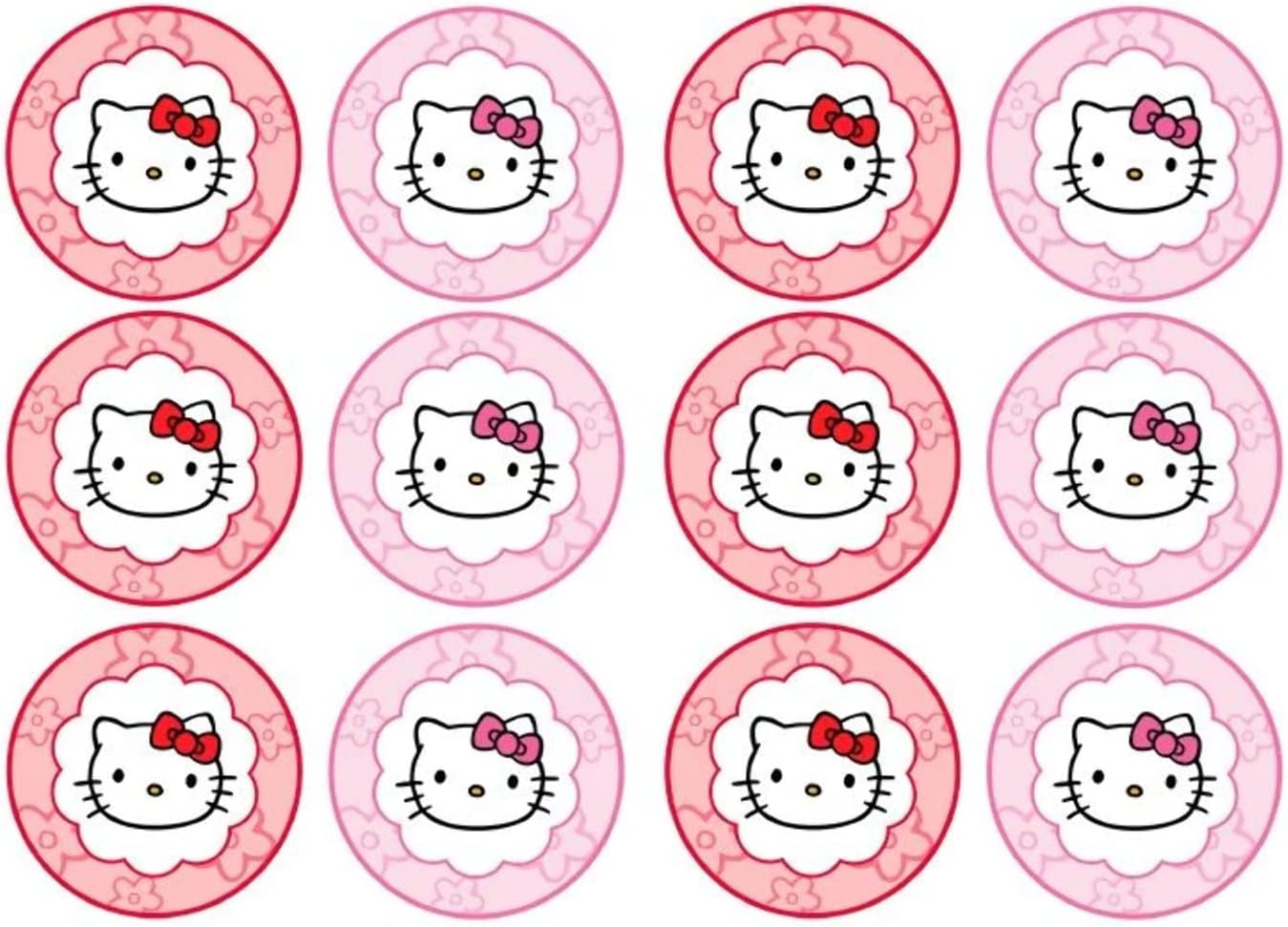 Deko Set Hello Kitty Cupcake Muffin Toppers