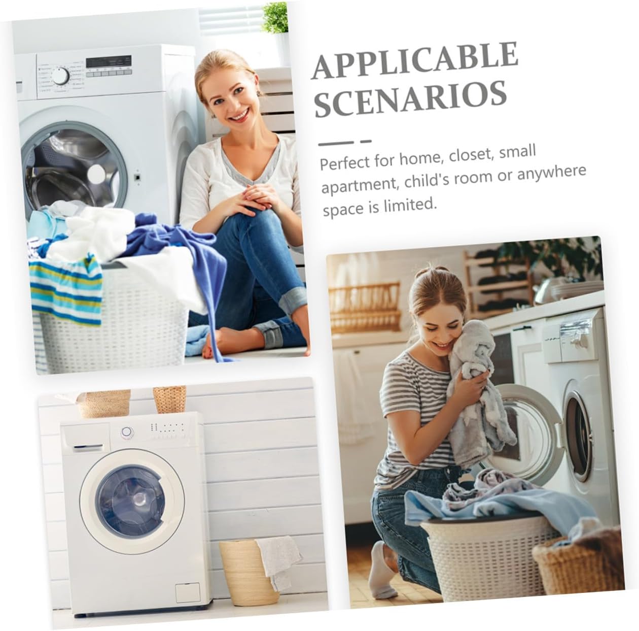 Reusable Hollow Laundry Basket with Handle Large Capacity Plastic Clothes Hamper for Home Bathroom Storage Thick Material Portable and Wall-hangable Design for Laundry and Sundries