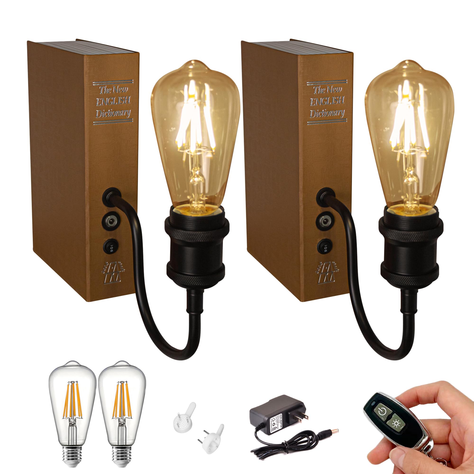 Amazon.co.jp : SKIVTGLAMP 電池式 LEDライト、リモコン式 ブック 