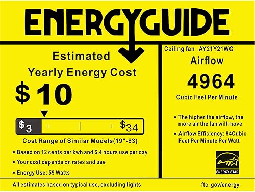 Miniatura 7 de Warehouse of Tiffany Olivia Ventilador de techo con acabado de madera envejecida de 52 pulgadas con luz