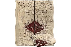 Harry Potter's Marauder's Map Blanket: Cloak Yourself in Magic and Mystery