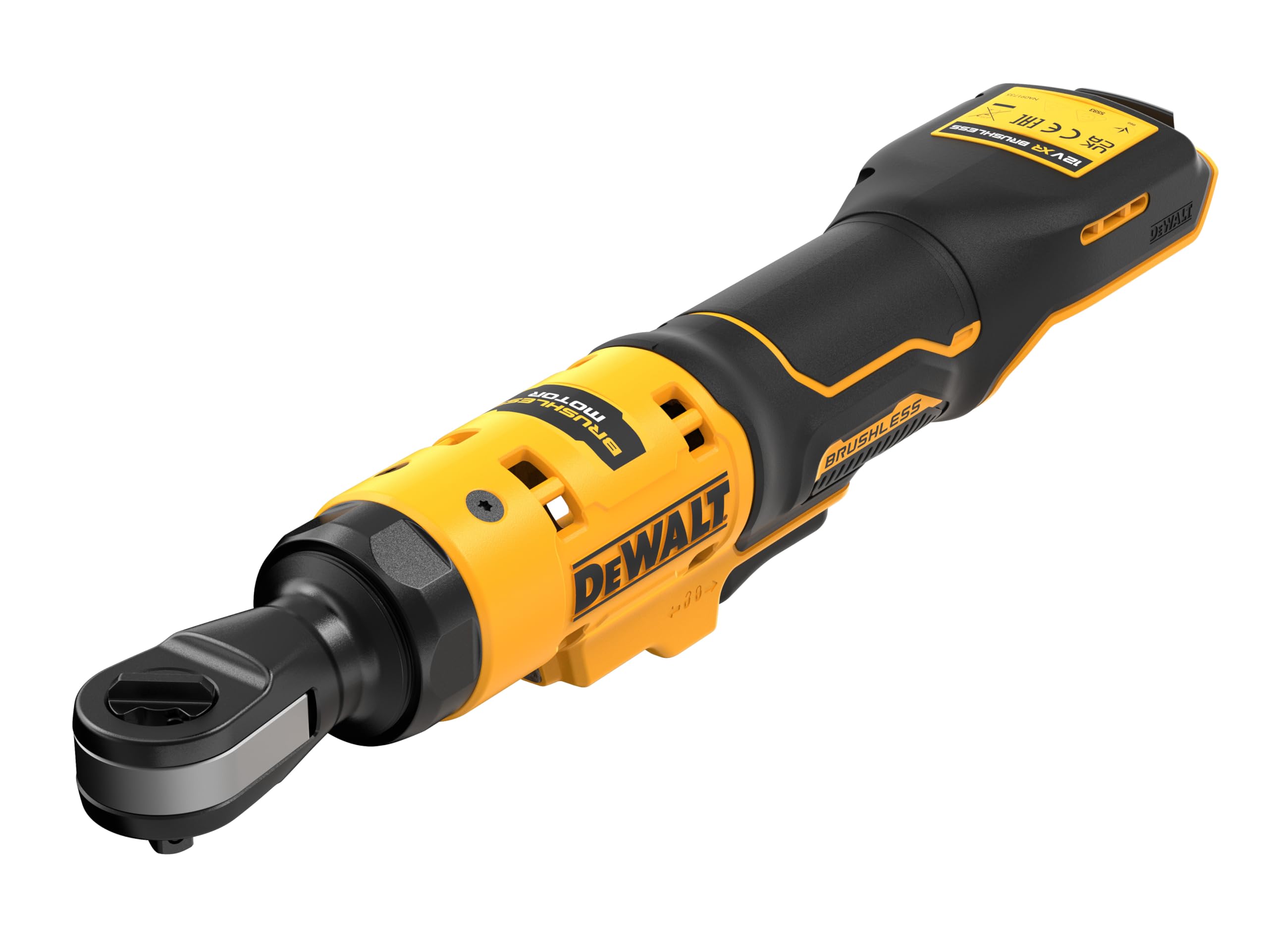 DEWALT 12V XR 3/8IN Open Head Ratchet Bare Unit, Black - Image 2