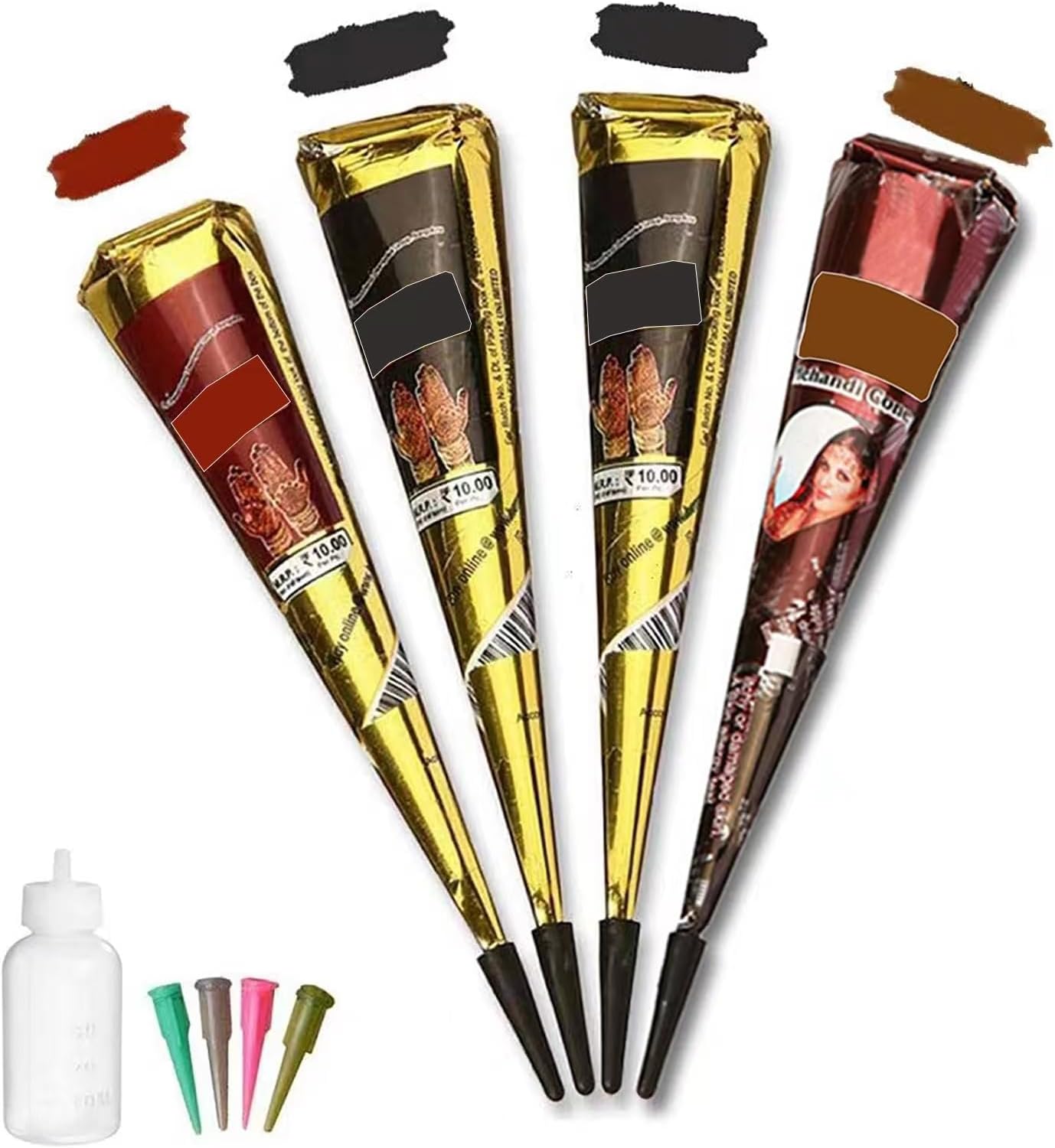 wumawuTemporary Tattoo India Painting Tattoo Paste Cone body art painting tatuajes temporales men sleeve tattoo for women long lasting temporary tattoos glitter tattoos