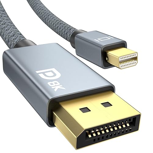 Cable Mini DisplayPort a DisplayPort 8K de 66 pies ULT-WIIQ Mini DP a DP 14 compatible con 8K a 60Hz 4K a 144Hz