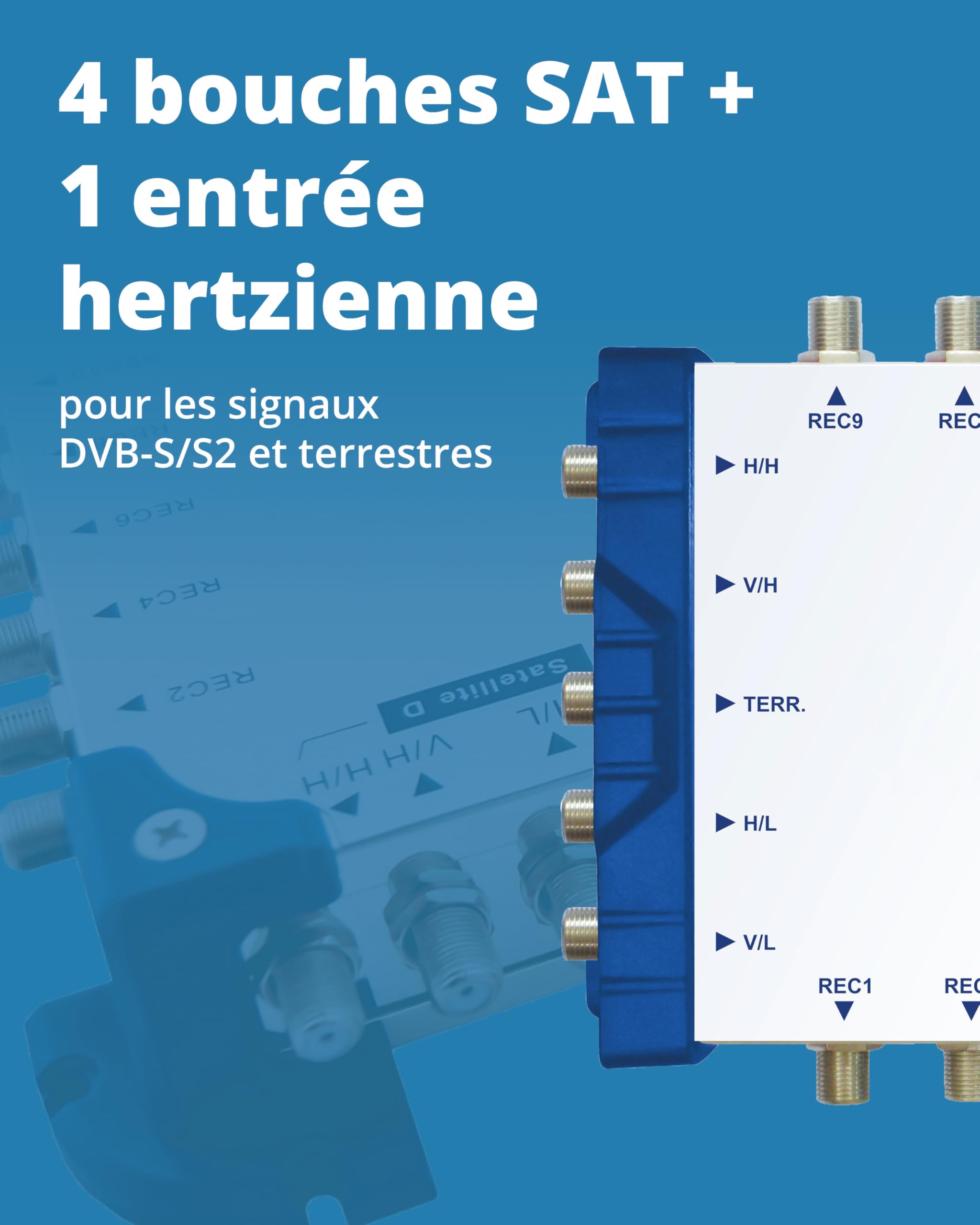 Megasat Multiswitch 5/16 – Multiswitch (ricezione di 1 satellite, fino a 16 utenti)