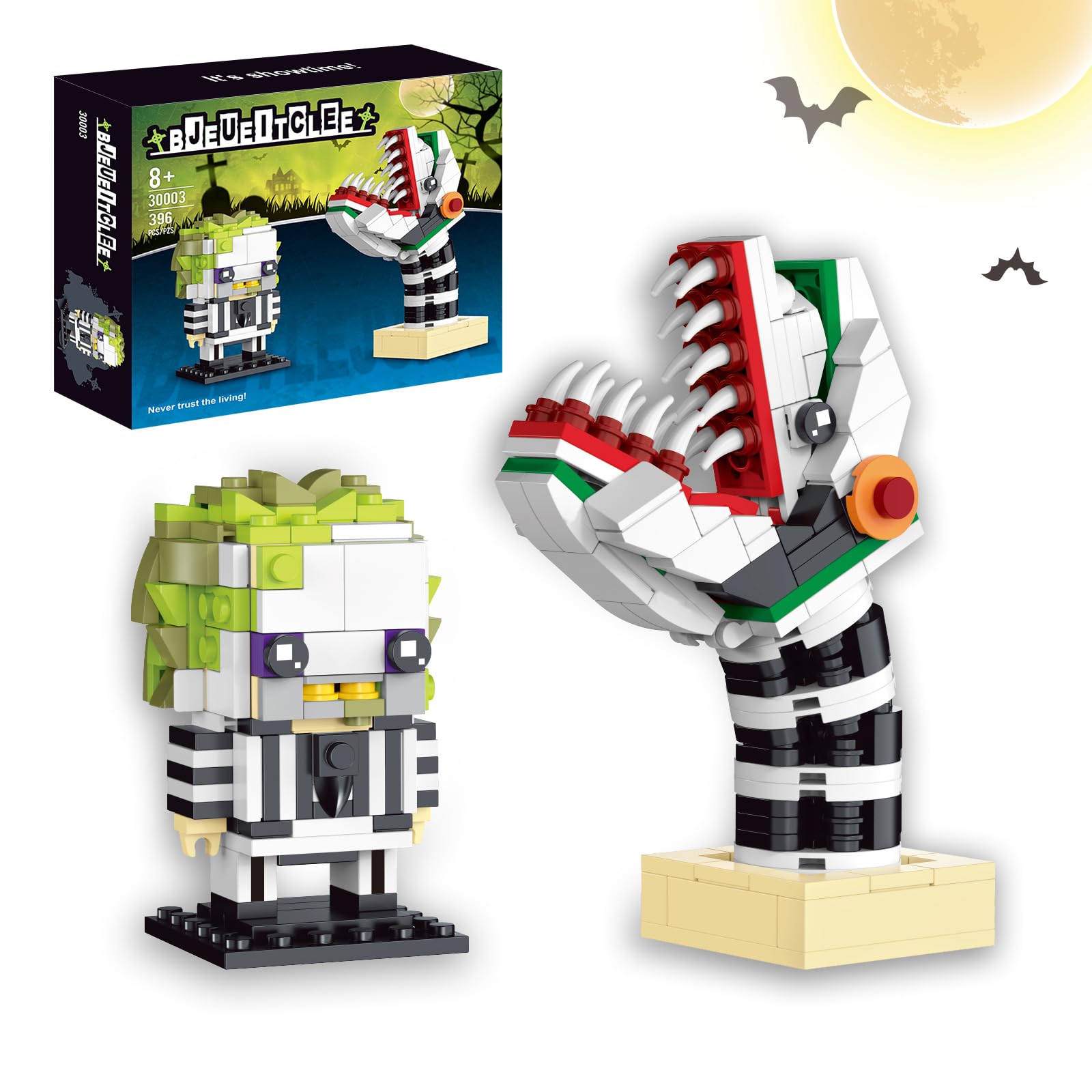 Horror Figure Toy Building Set Compatible with Lego for adutls,Halloween Toy for Boys and Girls 12 years up 396pcs