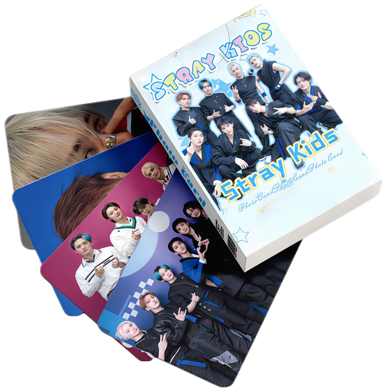 Stray Kids Laser Photocard 50 peças Stray Kids Kpop Álbum Cartão
