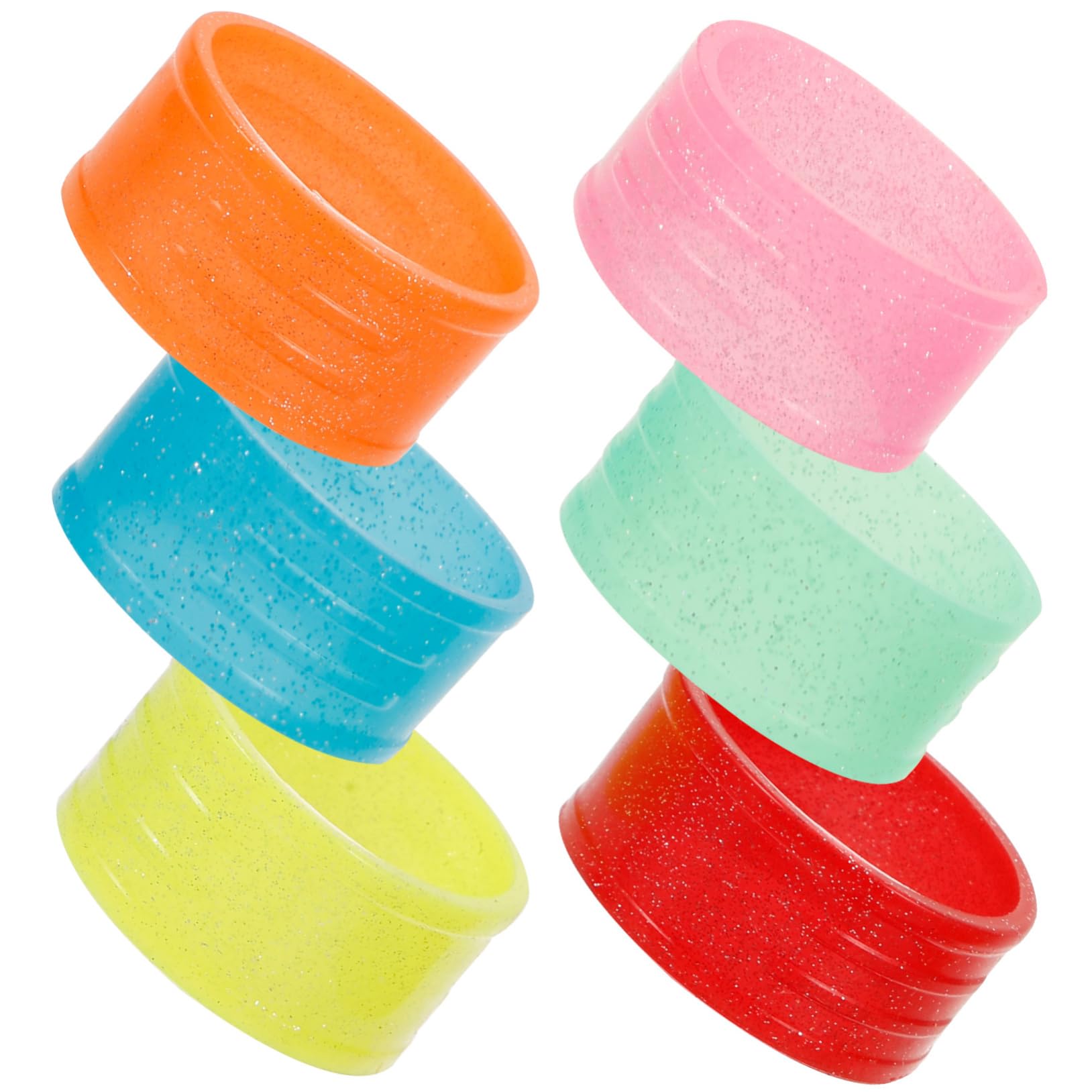 Abaodam 6Pcs Tennis Racket Rings Elastic Grips for Enhanced Control and Comfort for Tennis and Badminton