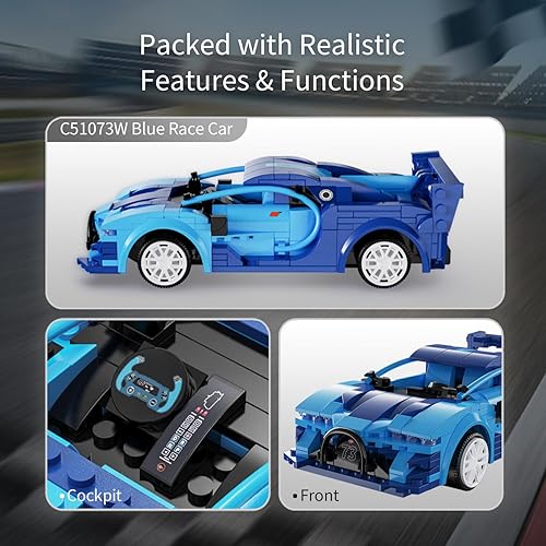 Miniatura 6 de Juguetes de construcción STEM para niños de 6, 8, 9 y 10 años, kits de bloques de automóvil a control remoto con aplicación programable, juguetes de