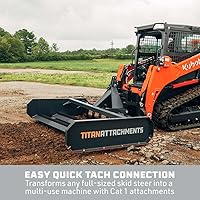 Vista 5 de Titan Attachments Adaptador de Enganche Rápido de 3 Puntos, Universal de Tamaño Completo, Compatible con Implementos Cat 1, Capacidad