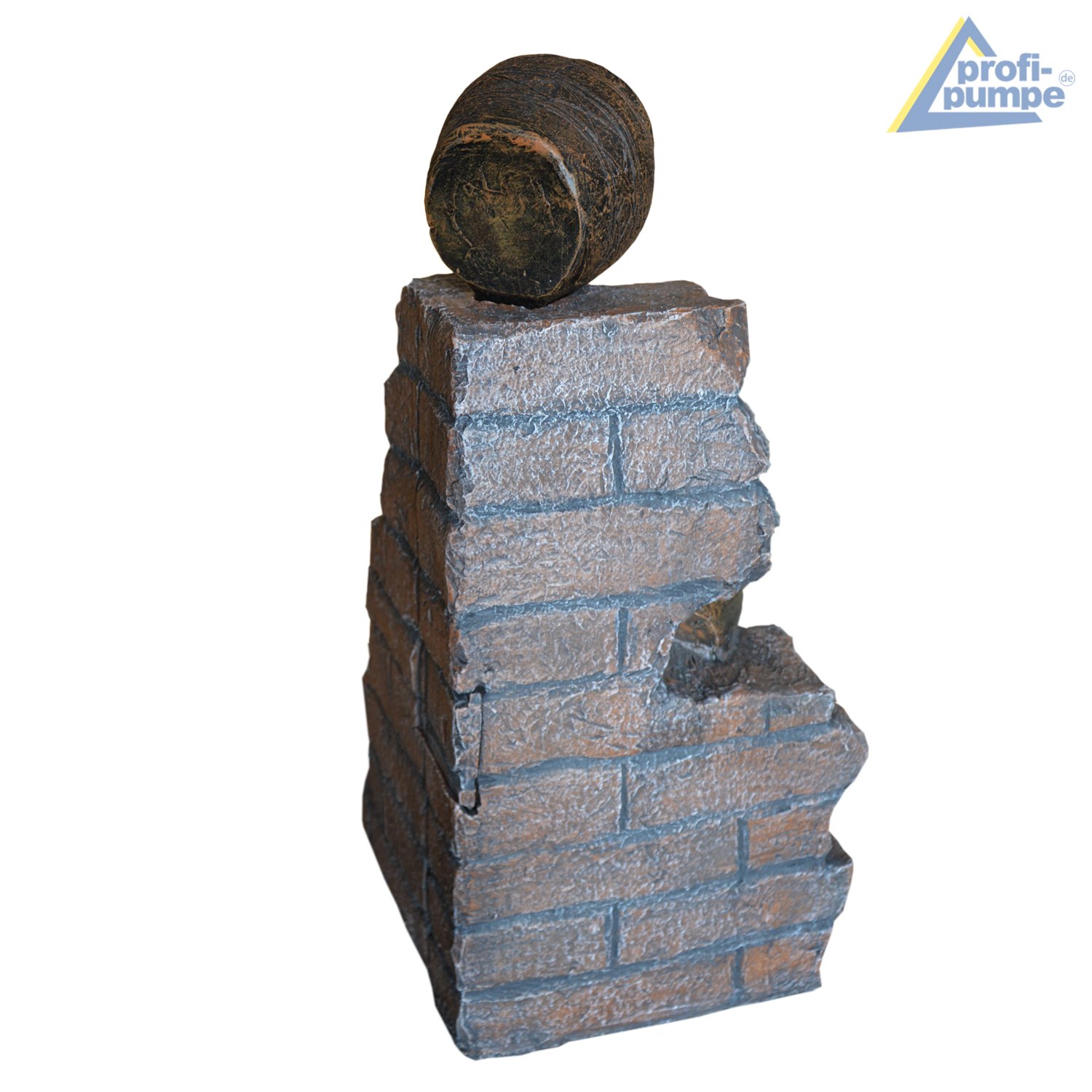 Características de Agua de jardín – Cascada, diseño de Piedra de Cascada, Fuente de Agua con LED y luz amistosa con el Medio Ambiente, para jardín, hogar y balcón, Fuente Ornamental