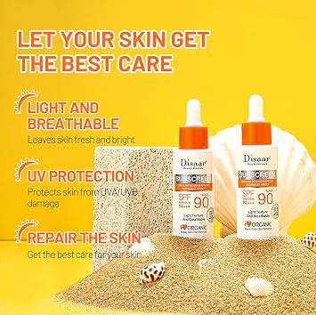DISAAR BEAUTY Vitamin C Sunscreen Serum SPF 90 Waterproof 8-Hour